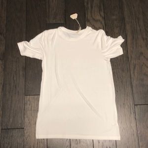 New with tags maternity size med white tee shirt